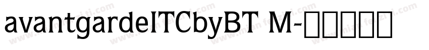 avantgardeITCbyBT M字体转换